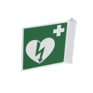Sign AED Icon perpendicular (20x20cm)