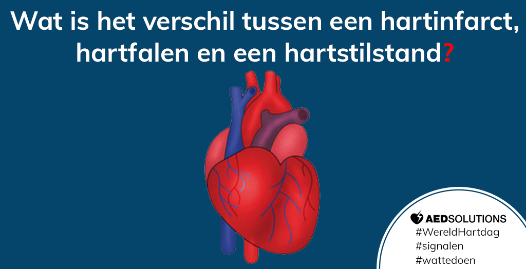Wat is het verschil tussen een hartinfarct, hartfalen en een hartstilstand? AED Solutions