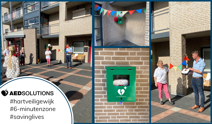 Extra AED in de wijk Graswinkel maakt 6-minutenzone mogelijk